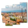 quadro con immagini citta di firenze - version: 5 pannelli 106x98cm