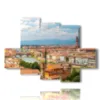 caja con imagenes de la ciudad de florencia - version: 6 pannelli 135x96cm