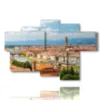 tableau avec des images de la ville de florence - version: 6 pannelli 136x91cm