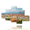 tableau avec des images de la ville de florence - version: 6 pannelli 146x94cm