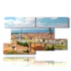 painting with images of the city of florence - version: 9 pannelli 177x101cm