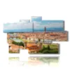 bild mit bildern der stadt florenz - version: 9 pannelli 182x107cm