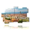 bild mit bildern der stadt florenz - version: 11 pannelli 182x115cm