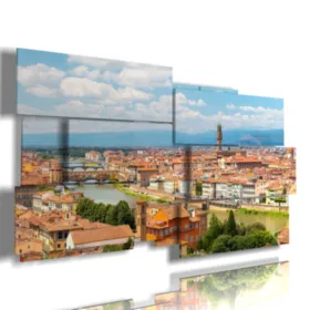 quadro con immagini città di firenze