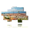 painting with images of the city of florence - version: 8 pannelli 185x113cm