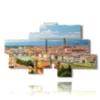 tableau avec des images de la ville de florence - version: 8 pannelli 187x113cm