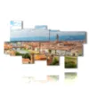 painting with images of the city of florence - version: 9 pannelli 195x115cm