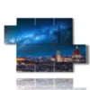 painting with images florence at night - version: 5 pannelli 128x85cm
