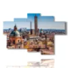 moderne stadtbilder in bologna - version: 6 pannelli 136x91cm