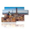 modern city paintings in bologna - version: 7 pannelli 157x90cm