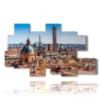 modern city paintings in bologna - version: 8 pannelli 171x100cm