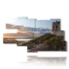 paintings on the city of sardinia - version: 9 pannelli 180x103cm