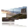 tableaux sur la ville de sardaigne - version: 9 pannelli 184x108cm
