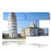 painting with images of beautiful cities pisa - version: 9 pannelli 177x101cm