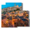 bild moderne staedte matera basilikata - version: 5 pannelli 102x93cm