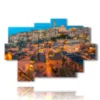 modern painting cities matera basilicata - version: 9 pannelli 164x114cm