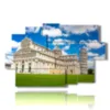 modern horizontal paintings with pisa - version: 9 pannelli 171x108cm