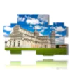 modern horizontal paintings with pisa - version: 10 pannelli 176x115cm