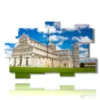 modern horizontal paintings with pisa - version: 11 pannelli 182x115cm