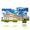modern horizontal paintings with pisa - version: 11 pannelli 193x115cm