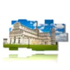 modern horizontal paintings with pisa - version: 11 pannelli 214x107cm