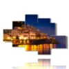 painting with image of italian cities amalfi - version: 6 pannelli 146x94cm