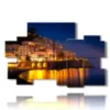 painting with image of italian cities amalfi - version: 10 pannelli 176x115cm