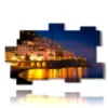 painting with image of italian cities amalfi - version: 11 pannelli 182x115cm