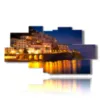 bild mit bild italienischer staedte amalfi - version: 8 pannelli 184x97cm