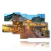 bild mit panoramafotos italienischer staedte amalfi - version: 9 pannelli 180x103cm