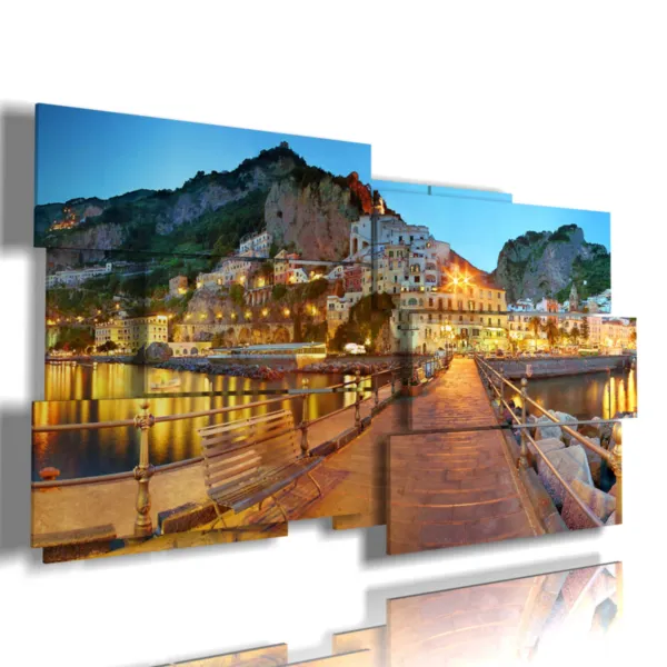 quadri con foto panoramiche città italiane