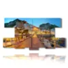 bild mit panoramafotos italienischer staedte amalfi - version: 8 pannelli 186x97cm