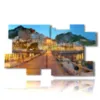 quadro con foto panoramiche citta italiane amalfi - version: 10 pannelli 186x105cm