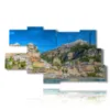 quadro con citta italiane sul mare positano - version: 9 pannelli 180x103cm