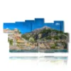 quadro con citta italiane sul mare positano - version: 11 pannelli 197x106cm