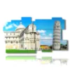 quadro con citta italiane da vedere pisa - version: 11 pannelli 184x104cm