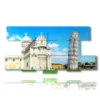 bild mit italienischen staedten zu sehen pisa - version: 8 pannelli 186x97cm