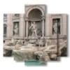 quadro roma italia la fontana di trevi - version: 5 pannelli 89x85cm