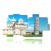 bild mit italienischen staedten zu sehen pisa - version: 11 pannelli 214x107cm