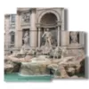 bild rom italien der trevi brunnen - version: 5 pannelli 102x93cm