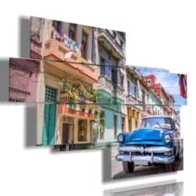 Cuadro con estampas cubanas