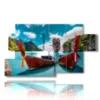 painting with photos of cuba cayo largo - version: 7 pannelli 157x90cm