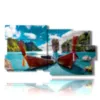 painting with photos of cuba cayo largo - version: 10 pannelli 183x100cm