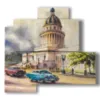 cuban paintings city - version: 4 pannelli 83x78cm