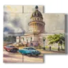 ville de tableaux cubains - version: 4 pannelli 91x85cm