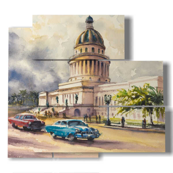Ville de tableaux cubains