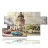 cuban paintings city - version: 7 pannelli 157x90cm