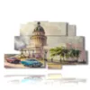 ciudad de cuadros cubanos - version: 9 pannelli 173x103cm