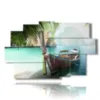 cuadro con fotos de playas de cuba - version: 9 pannelli 171x108cm