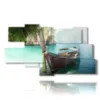 painting with photos of cuba beaches - version: 9 pannelli 180x103cm